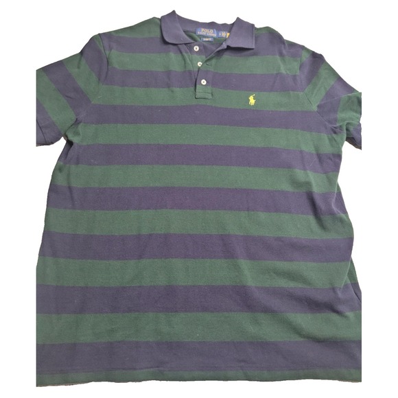 Polo Ralph Lauren Other - Polo Ralph Lauren Green/Blue Striped Polo Classic Fit‎ Men's Large